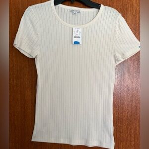 J Crew ribbed cotton top